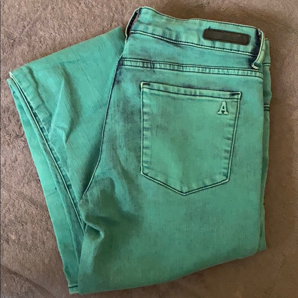 Teal jeans